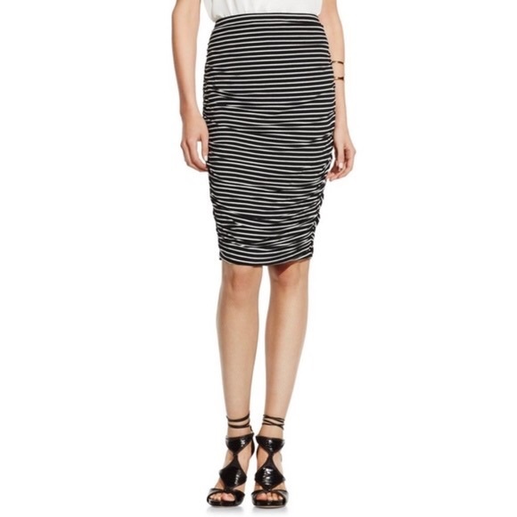Vince Camuto Dresses & Skirts - Vince Camuto Stripe Ruched Skirt